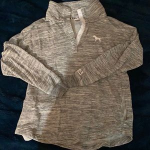 Button up neck sweatshirt